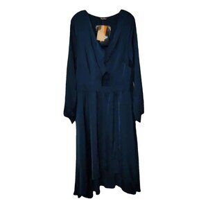 H & M Dark Green High Low Dress, Size 20